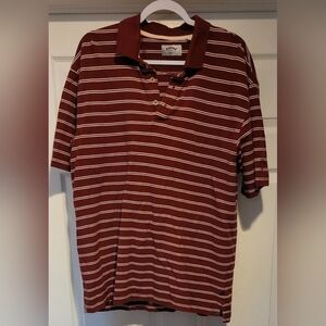 Callaway Sport Men's Short Sleeve Golf Shirt 100% Cotton Rust Brick Red Size XL